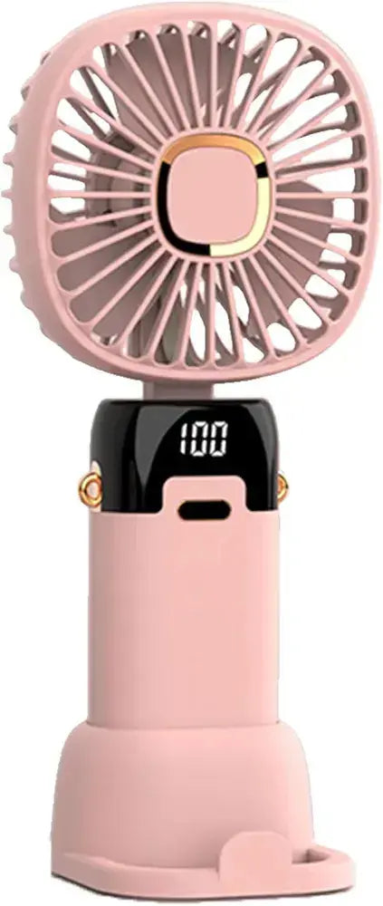Foldable USB Neck Fan with Phone Stand