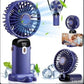 Foldable USB Neck Hanging Fan With Phone Stand