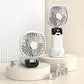 Foldable USB Neck Hanging Fan With Phone Stand