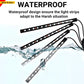 1set Car Rgb 48led Strip 5050smd 12w Decorative Auto Atmosphere Pathway Interior Ambient( Bluetooth Light)