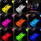 1set Car Rgb 48led Strip 5050smd 12w Decorative Auto Atmosphere Pathway Interior Ambient( Bluetooth Light)