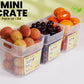 Refrigerator Food Storage Box Set – 4 Pcs Mini Crate Organizers (0.6L Each)
