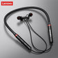 Lenovo Premium Bluetooth Neckband Model 05 – Super Bass Wireless Earphones with Clear Voice & Fast Charging (Black)