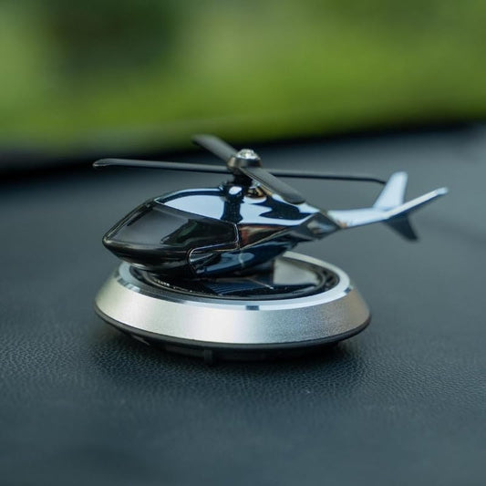Solar Powered Car Aroma Diffuser Helicopter Air Freshener