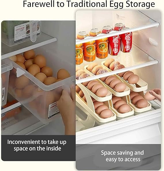Egg Storage Box Rolling Design