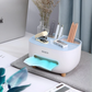 Ecoco Tissue Box With Multifunctional Storage Drawer Creative Desk Organizer