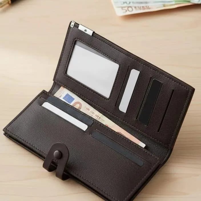 Classic Men's Genuine Leather Bifold Wallet